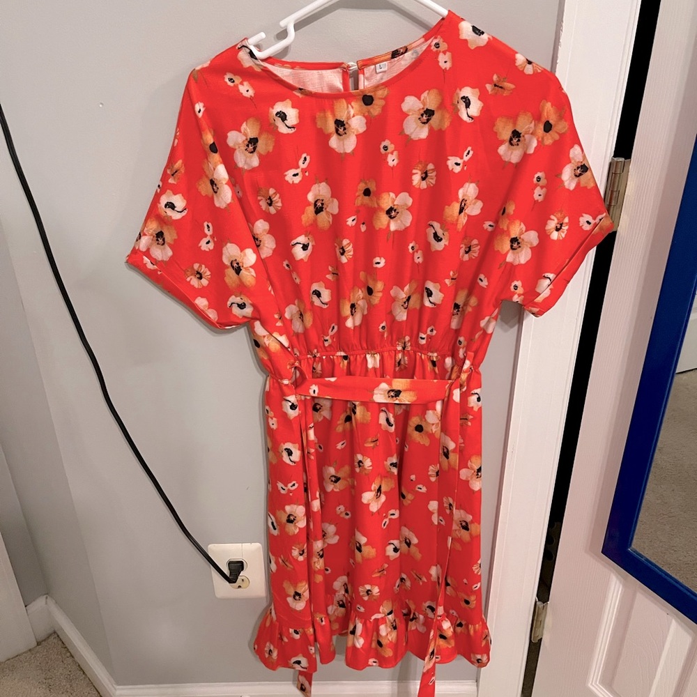 Red floral Petallush dress